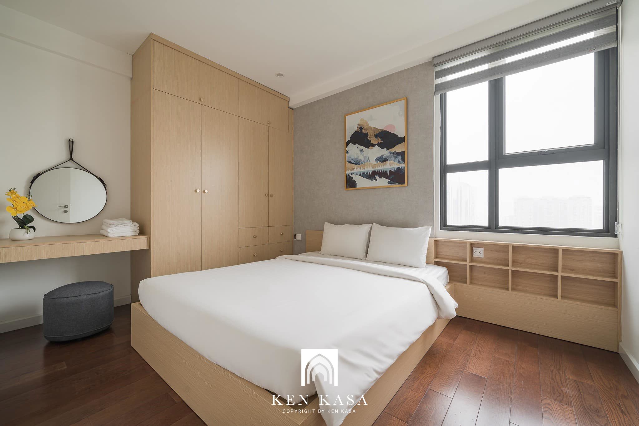 trang tr&iacute; h&agrave;i ho&agrave; kh&ocirc;ng gian thiết kế nội thất homestay độc đ&aacute;o